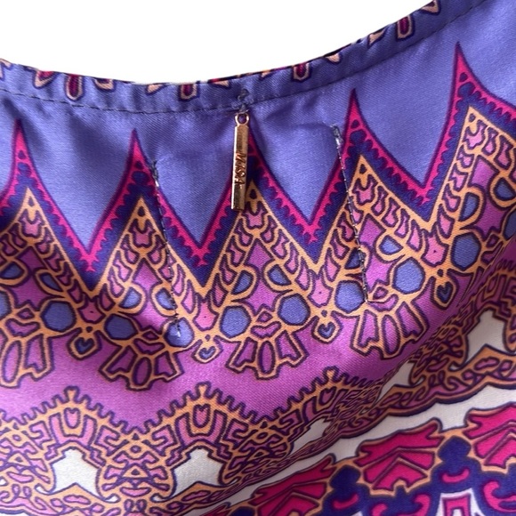 SOLD NWT Misa Los Angeles Violet Geometric Belted Twiggy Dress Size XL Reg. $345 - Picture 7 of 12